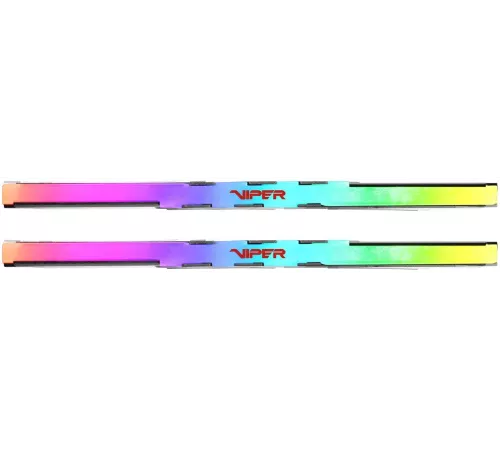 Оперативная память Patriot Memory Viper Venom RGB, DDR5, 48GB (2x24GB), 6000 MHz, CL30, с радиатором, RGB, серебристый/чёрный