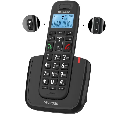 Р/Телефон Dect Decross DC1013 черный АОН Р/Телефон Dect Decross DC1013 черный АОН