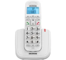 Р/Телефон Dect Decross DC1014 белый АОН