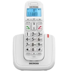 Р/Телефон Dect Decross DC1014 белый АОН