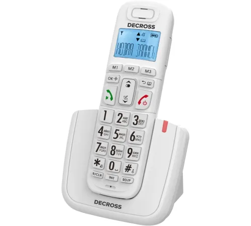 Р/Телефон Dect Decross DC1014 белый АОН Р/Телефон Dect Decross DC1014 белый АОН