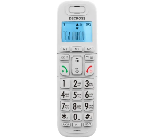 Р/Телефон Dect Decross DC1014 белый АОН Р/Телефон Dect Decross DC1014 белый АОН