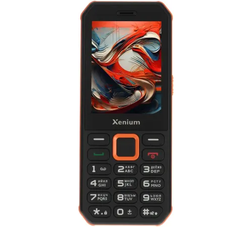 Мобильный телефон Xenium X300 черный/оранжевый моноблок 2Sim 2.8" 240x320 Nucleus 0.3Mpix GSM900/1800 MP3 FM microSD max32Gb