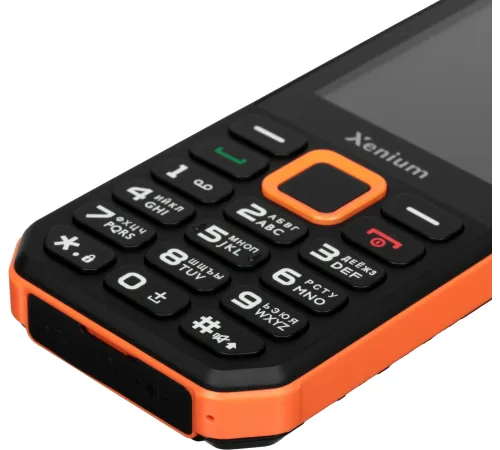 Мобильный телефон Xenium X300 черный/оранжевый моноблок 2Sim 2.8" 240x320 Nucleus 0.3Mpix GSM900/1800 MP3 FM microSD max32Gb