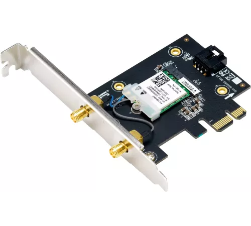 Сетевой адаптер Wi-Fi + Bluetooth Asus PCE-BE6500 BE6500 PCI Express 2ант.