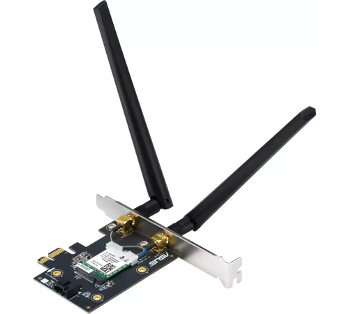 Сетевой адаптер Wi-Fi + Bluetooth Asus PCE-BE6500 BE6500 PCI Express 2ант.