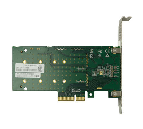 Переходной адаптер PCIe 2.0 x4 на 2xM.2 и 2xSATA, RAID 0,1