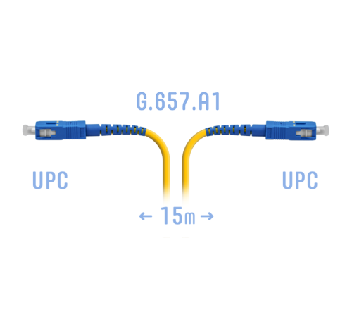 Патчкорд оптический SC/UPC SM G.657.A1 15 метров