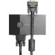 Greenconnect Кабель SVGA 7.0м чёрный, позолоченные контакты, ферритовые кольца, OD8.0mm. 15M / 15M Premium GCR-VM2VM2-7.0m, 28/28 AWG, двойной экран Greenconnect VGA (m) - VGA (m) 7м (GCR-VM2VM2-7.0m)