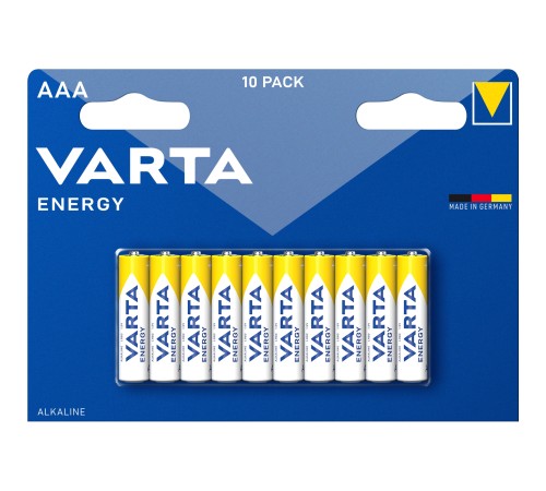 Батарейка Varta ENERGY LR03 AAA BL10 Alkaline 1.5V (4103) (10/200) Varta ENERGY LR03 AAA (04103229491)