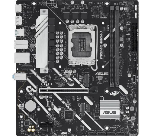 Материнская плана ASUS PRIME PRIME H810M-A-CSM, LGA1700, B810, 2*DDR5, 4*SATA, 2*M.2, 2*USB 3.2, 4*USB 2.0, 1*PCIx16, 1*PCIx1, HDMI+DP, mATX; 90MB1KK0-M0EAYC