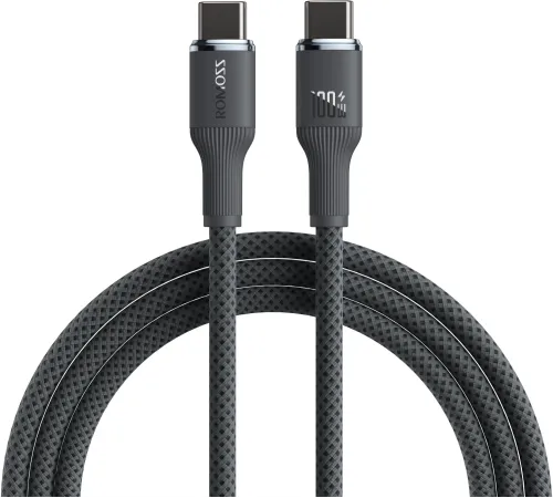 Кабель Romoss CB3224 1746964 USB Type-C (m)-USB Type-C (m) 1.2м серый