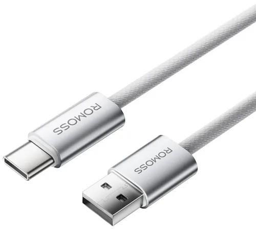 Кабель Romoss CB3038 1747008 ver2.0 USB (m)-USB Type-C (m) 1.2м белый Кабель Romoss CB3038 1747008 ver2.0 USB (m)-USB Type-C (m) 1.2м белый