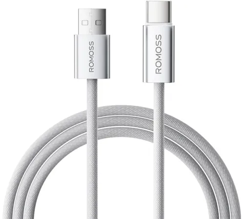 Кабель Romoss CB3038 1747008 ver2.0 USB (m)-USB Type-C (m) 1.2м белый Кабель Romoss CB3038 1747008 ver2.0 USB (m)-USB Type-C (m) 1.2м белый