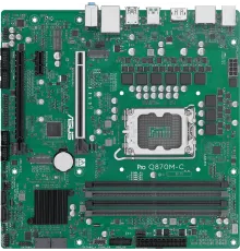 Материнская плата ASUS PRO Q870M-C-CSM, LGA1851, Q870, 4*DDR5, 4*SATA, 2*M.2, 3*USB 3.2, 2*USB 2.0, Type-C, 2*PCIx16, 1*PCIx1, 2*DP+VGA, mATX; 90MB1KEP-M0EAYC