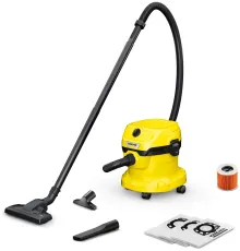 Строительный пылесос Karcher WD 2 Plus V-12/6/18/C Home 1000Вт (уборка: сухая) желтый