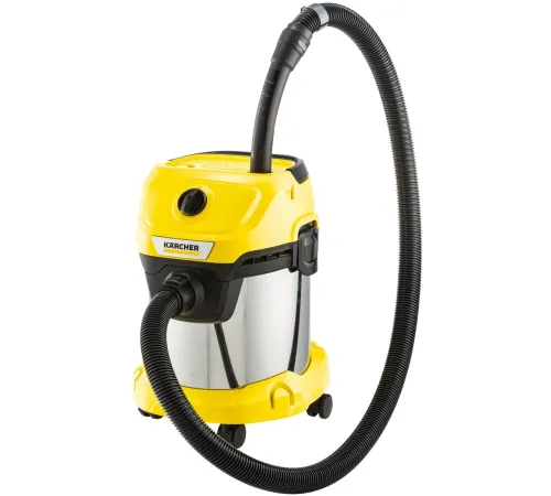 Строительный пылесос Karcher WD 3 S V-15/4/20 1000Вт (уборка: сухая) желтый Строительный пылесос Karcher WD 3 S V-15/4/20 1000Вт (уборка: сухая) желтый
