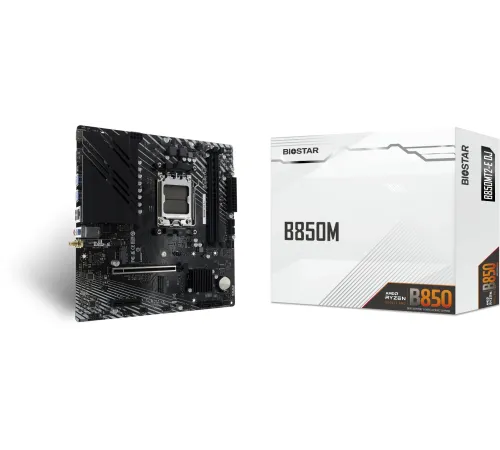 Материнская плата Biostar B850MT2-E DJ SocketAM5 AMD B850 2xDDR5 mATX AC`97 8ch(7.1) 2.5Gg RAID+HDMI+DP Материнская плата Biostar B850MT2-E DJ SocketAM5 AMD B850 2xDDR5 mATX AC`97 8ch(7.1) 2.5Gg RAID+HDMI+DP