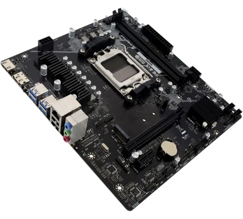 Материнская плата Biostar B650MS2-E SocketAM5 AMD B650 2xDDR5 mATX AC`97 8ch(7.1) 2.5Gg RAID+HDMI+DP