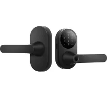 Умный замок Aqara Smart Door Lock U300 навесной разбл.отпеч.паль./код/пар/NFC/прил/мех.кл черный (DL-D02D_BL)