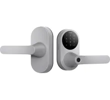 Умный замок Aqara U300 накладной разбл.отпеч.паль./код/пар/NFC/прил/мех.кл серый (DL-D02D_GR)