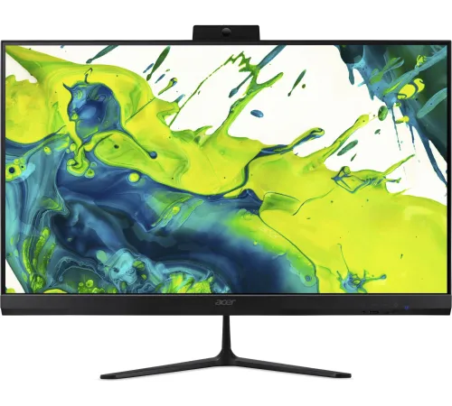 Моноблок Acer Aspire C27-2E14U5UNL 27" Full HD Core Ultra 5 125U (1.3) 16Gb SSD512Gb Graphics CR Eshell GbitEth WiFi BT 65W клавиатура мышь Cam черный 1920x1080