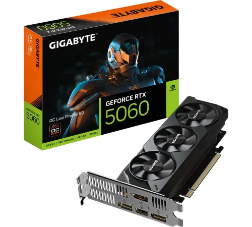 Видеокарта Gigabyte PCI-E 5.0 GV-N5060OC-8GL 1.0 NVIDIA GeForce RTX 5060 8Gb 128bit GDDR7 3840/28000 HDMIx1 DPx3 HDCP Ret