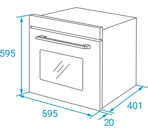 Духовой шкаф Электрический Weissgauff EOM 19 MB Edition черный