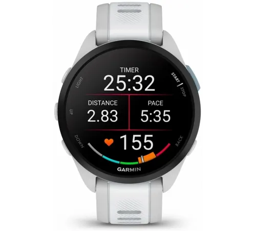 Смарт-часы Garmin Forerunner 165 AMOLED корп.черный/белый рем.белый (010-02863-21) Смарт-часы Garmin Forerunner 165 AMOLED корп.черный/белый рем.белый (010-02863-21)