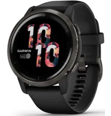Смарт-часы Garmin Venu 2 AMOLED корп.черный рем.черный (010-02430-11)