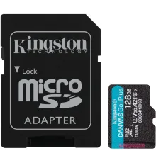 Флеш карта microSDXC 128GB Kingston SDCG4/128GB Canvas Go! Plus V30 A2 w/o adapter