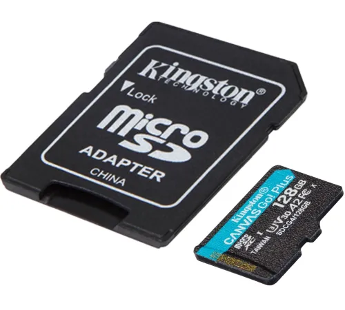 Флеш карта microSDXC 128GB Kingston SDCG4/128GB Canvas Go! Plus V30 A2 w/o adapter