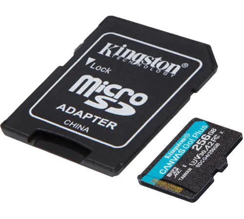 Флеш карта microSDXC 256GB Kingston SDCG4/256GB Canvas Go! Plus A2 + adapter