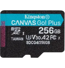Флеш карта microSDXC 256GB Kingston SDCG4/256GBSP Canvas Go! Plus V10 A2 w/o adapter