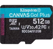 Флеш карта microSDXC 512GB Kingston SDCG4/512GBSP Canvas Go! Plus V30 A2 w/o adapter