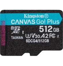 Флеш карта microSDXC 512GB Kingston SDCG4/512GBSP Canvas Go! Plus V30 A2 w/o adapter