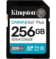Флеш карта SDXC 256GB Kingston SDG4/256GB Canvas Go! Plus V30 + adapter
