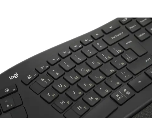 Клавиатура Logitech K860 черный USB беспроводная BT Multimedia Ergo (подставка для запястий) (920-010359)