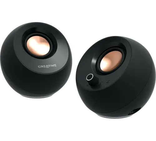 Колонки Creative Pebble Pro 2.0 черный 10Вт BT портативные