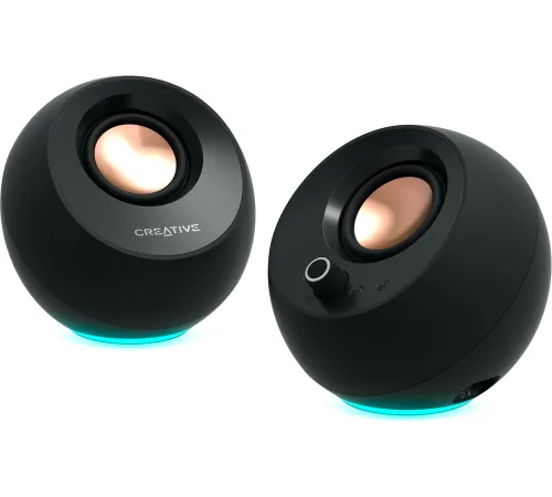 Колонки Creative Pebble Pro 2.0 черный 10Вт BT портативные