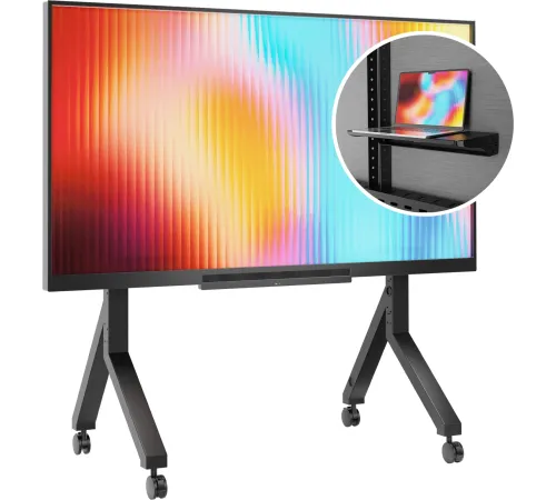 Стойка для телевизора Onkron TS2081 черный 70"-110" макс.120.5кг напольный мобильный Стойка для телевизора Onkron TS2081 черный 70"-110" макс.120.5кг напольный мобильный