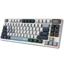 Клавиатура MSI FORGE GK600 механическая белый/синий USB Multimedia for gamer LED (S11-43RUP01-HH9)