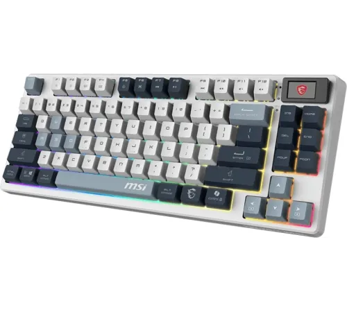 Клавиатура MSI FORGE GK600 механическая белый/синий USB Multimedia for gamer LED (S11-43RUP01-HH9)
