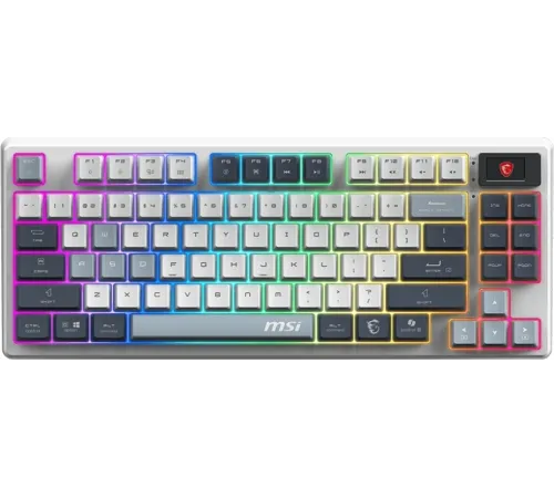Клавиатура MSI FORGE GK600 механическая белый/синий USB Multimedia for gamer LED (S11-43RUP01-HH9)