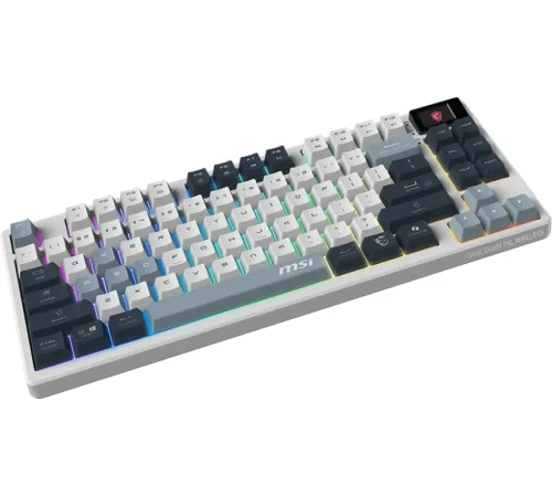Клавиатура MSI FORGE GK600 механическая белый/синий USB Multimedia for gamer LED (S11-43RUP01-HH9)