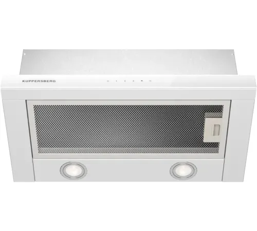 Вытяжка встраиваемая Kuppersberg High-Tech Slimtouch 60 W белый управление: кнопочное (1 мотор) Вытяжка встраиваемая Kuppersberg High-Tech Slimtouch 60 W белый управление: кнопочное (1 мотор)