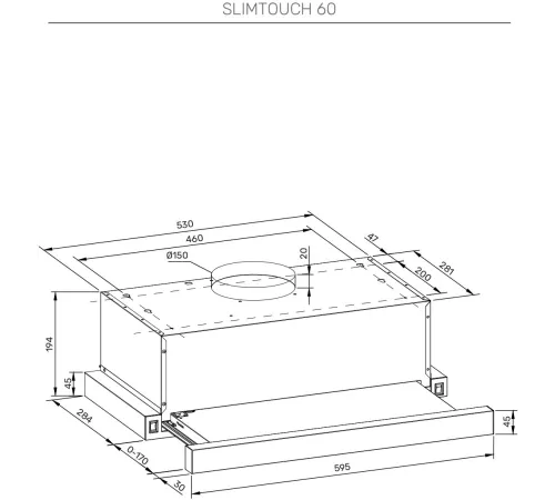 Вытяжка встраиваемая Kuppersberg High-Tech Slimtouch 60 W белый управление: кнопочное (1 мотор) Вытяжка встраиваемая Kuppersberg High-Tech Slimtouch 60 W белый управление: кнопочное (1 мотор)