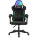 Кресло игровое Knight Wolf RGB черный крестов. пластик