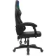 Кресло игровое Knight Wolf RGB черный крестов. пластик