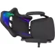 Кресло игровое Knight Wolf RGB черный крестов. пластик